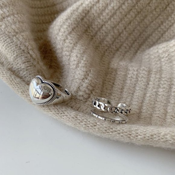 NEW 925 Sterling Silver Open Adjustable Ring - Picture 8 of 10